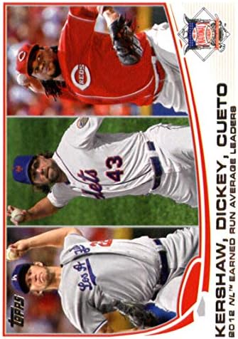 2013 Topps 81 Джони Cueto/Clayton Kershaw/R. A. Dickey MLB Бейзбол Card NM-MT