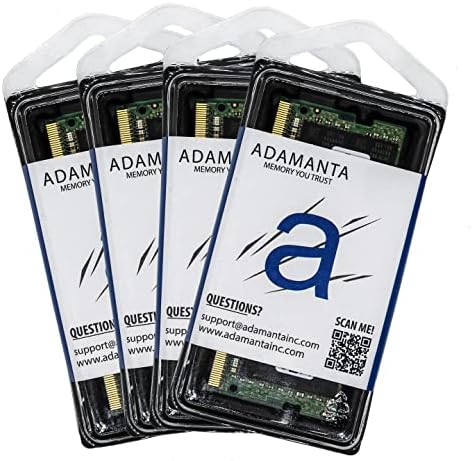 Adamanta 64GB (4x16GB) Съвместим за Dell Alienware, Inspiron, Latitude, Precision, Vostro DDR4 3200 Mhz PC4-25600 sodimm