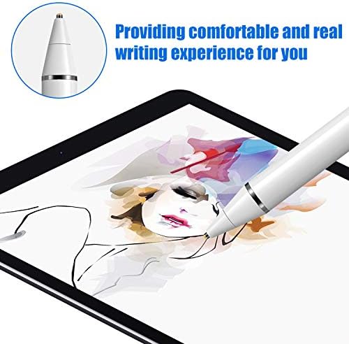 Стилус Цифрова писалка за iPad и сензорни екрани с цифров фина точка Акумулаторна стилист е Съвместим с iPhone, iPad Pro