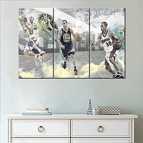 Golden State Warriors Decor Printed on Canvas United States Баскетбол Pictures Стивън Къри Wall Art Printed on Canvas