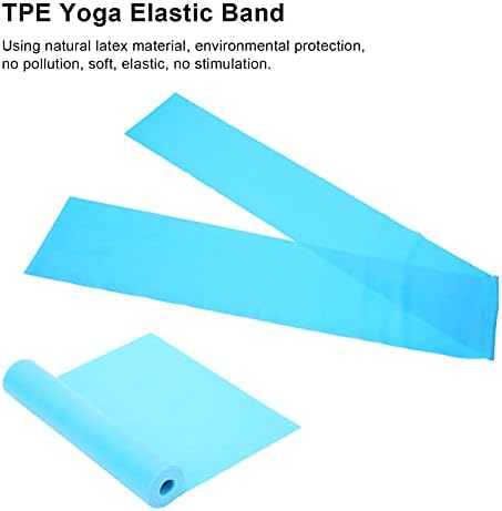 SALUTUY Yoga Pilates Stretch Resistance Band, No Stimulation Еластични TPE Yoga Elastic Band Практичен Светлина за Корекция