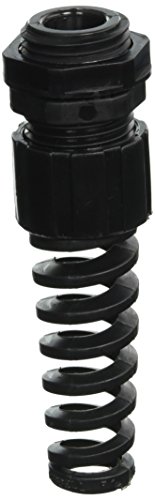 Конектор кабел Hubbell HJ1039BPK25 Jr със спирала, кабел от 0,19 до 0,25, 1/2, черен