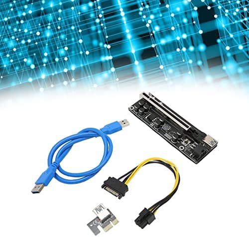 Yoidesu PCIE Странично, PCIE Удължител Стабилен 8 FP Кондензатори Позлатени USB3.0 Интерфейс Адаптер за Карта за Win 7