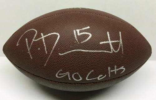 Phillip Prince Signed Wilson Реплика Duke NFL FootballGo Colts PSA Z29773 - Футболни топки с автограф