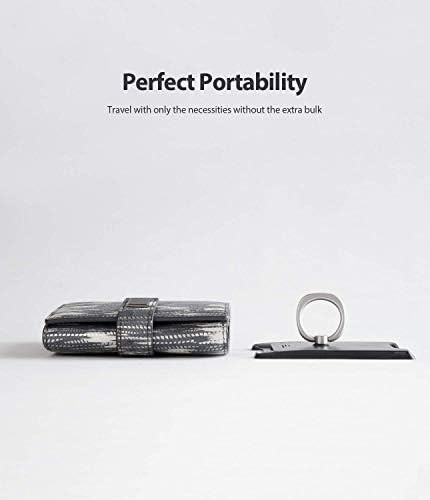 Ringke Ring Card Slot Holder Slim Hard Premium PC Credit Card Аксесоар Attachment with Ring Finger е Съвместим с iPhone,