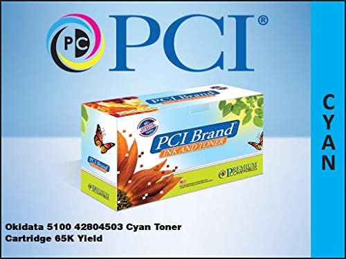 PCI Марка Съвместим Тонер Касета Заместител на Okidata 5100 42804503 Циан Тонер Касета, 5K Изход