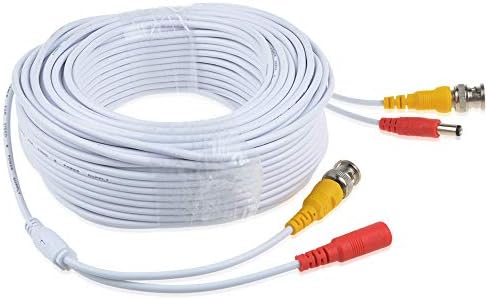Удлинительный кабел PKPOWER White 100ft BNC за Q-See QM9901B 1000TVL Bullet Security Camera