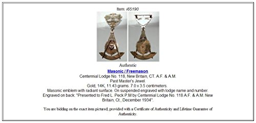 1934 unknown 1934 Masonic Centennial LODGE 118 New Britain AV Denomination_in_description Добре