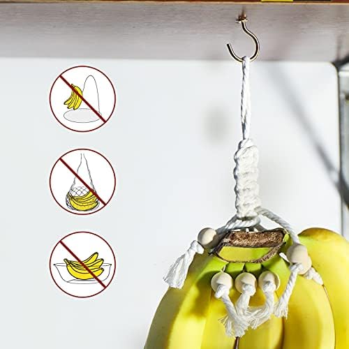 Плодов хамак за Кухня Под Шкаф - Кошница за плодове с Банан Закачалка 2 елемента - Спестяване на пространство - за съхранение