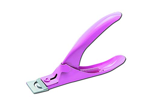 SMI - Акрилни нокторезачки Професионален Съвет Нож над главата на Ноктите Метален Маникюр Розово - 12,7 см