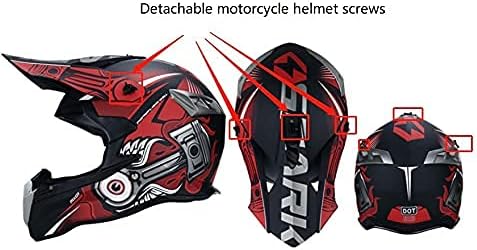 винт мотоциклетни Шлем chusike, Специални Винтове с висока проходимост Шлем за поставяне на Слънцезащитни Козирка, Комплект