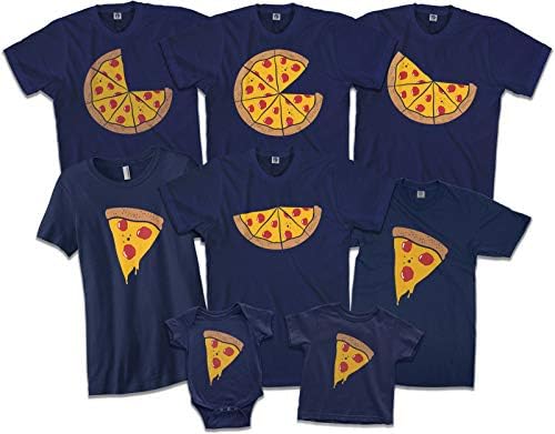 Pizza Pie & Slices | Mom Dad Baby Son Daughter Matching Family Тениски Set