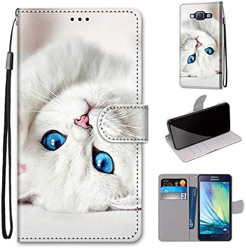 Galaxy A5 Case, Gift_Source Тънък Защитен Портфейл Калъф За Телефон Изкуствена кожа Флип Магнитна Поставка Капак с Отделения