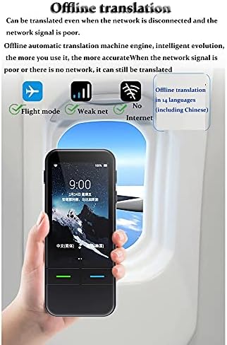 GYZCZX AI Voice Real Time Translator 138 Multi Online Languages Глас-Record 3.1 Инчов Big Touch Screen Обучение Conversion T11 (Цвят : бял)