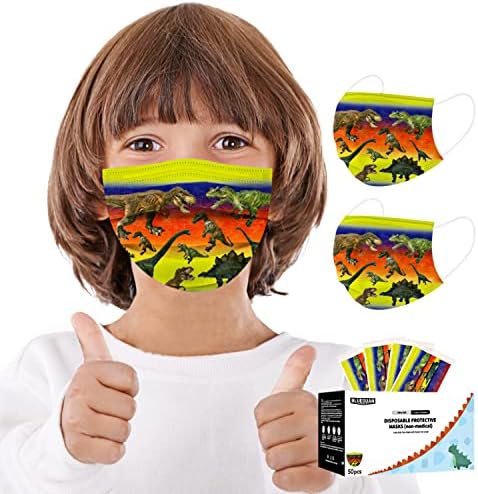 Детски Маска За лице с Еластична Линия на Ухото, 3Ply Защитни Маски Дизайна на Удобни Маски за лице за Ежедневна употреба