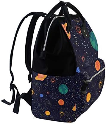 Galaxy Звездното Небе Пелена Чанта за Пътуване Раница с Голям Капацитет Мъкна Пелена Чанта Органайзер за Грижа за детето(11eb12f)