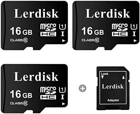 Lerdisk Factory Wholesale 3-Pack Micro SD Card 16GB U1 UHS-I C10 microSDHC с SD адаптер Производство 3C Group Authorized Licencee