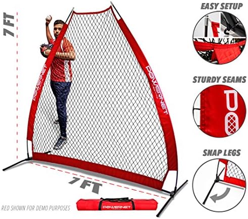 PowerNet German Marquez 7 Foot Portable Pitching Screen A-Frame | Baseball Pitcher Protection | Протектор from Line Drives