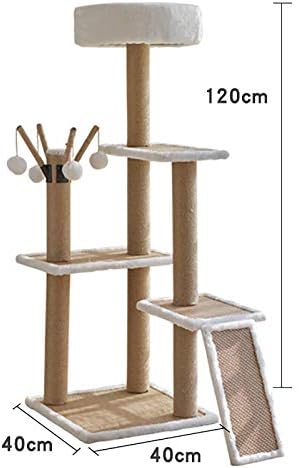 Котка Алпинизъм Frame Four Seasons Universal Rattan Mat Plush Dual-Use Cat Tower Cat Scratching Post Cat Toy 4040120Cm