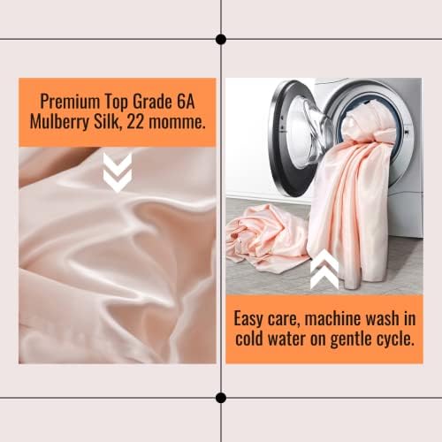 Promeed New 3rd Gen Черница Silk Fitted Crib Sheet, 22 Momme Real Silk Crib Beding Sheets, Подходящ за 8-инчов матрака