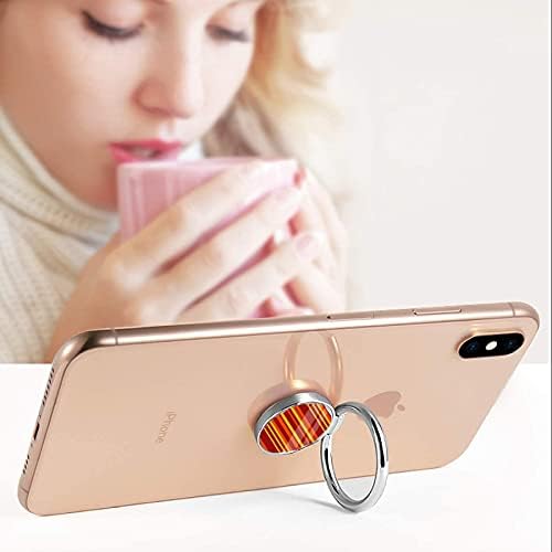 Heat Half Stripe Cell Phone Ring Стойката на 360 Градуса Въртене на 180°Обръщане Grip Finger Holder е Съвместим с повечето