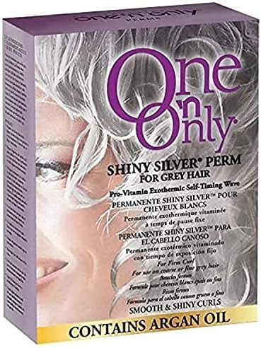 One 'n Only Лъскава сребърна химическо завивка с аргановым масло за побеляване на косата, подобрява естествени сребърни