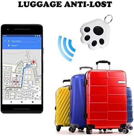 Niaviben Smart Trackable Key Finders Пет Локатор Keychains Cat Dog Mini GPS Проследяване Waterproof Device Anti-Lost for