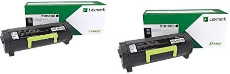 Lexmark 51B1000 Возвратная програма Тонер касета за 2-Pack за MS417, MS517, MS617, MX417, MX517, MX617