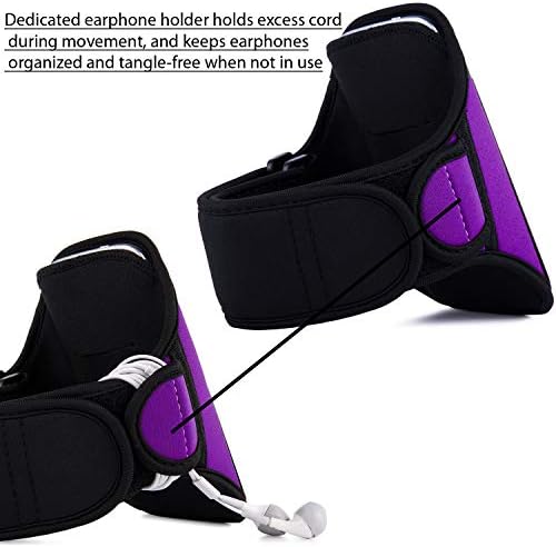 ушите и Лилаво Пот-Доказателство за Спортни Упражнения Мобилен Телефон Тренировка Превръзка от неопрен за Sony Xperia