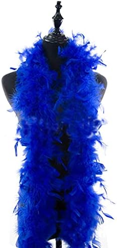 U-M Royal Blue Feather Soft and Fluffy Room Decoration Занаятите or Decoration 6.6 Feet longValue for Money