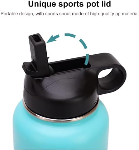 Бутилка за вода от неръждаема стомана с вакуумна изолация с Капаци Чучур, Двойна стена Пот доказателство BPA свободно