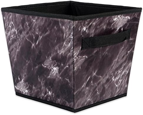 DII Полиестерна Сгъваема Трапециевидная Кошница за организиране на бельо Cube Basket Bin, Среден, Определени от 3, Черен