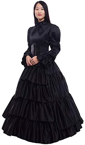 GRACEART Women Victorian Rococo Dress Renaissance Costumes (Рокля и пола-обръч)