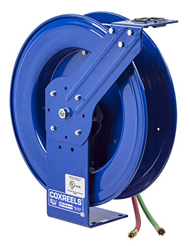 Coxreels EZ-SHWL-175 Safety Series Dual Hose Spring Rewind Hose Reel for oxy-acetylene: 1/4 I. D., 75' обемът на маркуча,