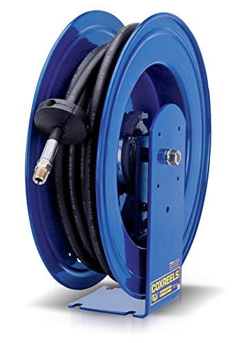 Coxreels EZ-E-HP-130 Safety Series Spring Rewind Hose Reel for мазнините / hydraulic oil: 1/4 I. D., капацитет маркуч