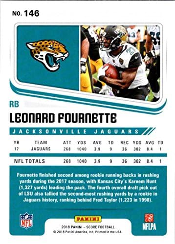2018 Score 146 Leonard Fournette Джаксънвил Jaguars Футболна карта
