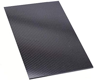 XMRISE Carbon Fiber Sheets Board Plate 3K Panel Rigid Cutable RC Sports Equipment Кепър Matte 150mmx300mm, Thickness6mm