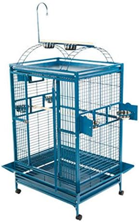 A&E Cage 8004030 White Play Top Bird Cage with 1 Bar Spacing, 40 x 30