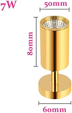 MZXUN Dimmable LED Тавана лампа Downlight 7W 10w 12w No Opening COB LED Spot Light Decoration Тавана лампа Downlight Indoor Lighting (сияещ цвят : топъл бял, мощност : 10 W Злато)