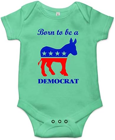 Роден да бъде демократ Политически Сладък Детски Боди Подарък за Новородено Бебе Onesie