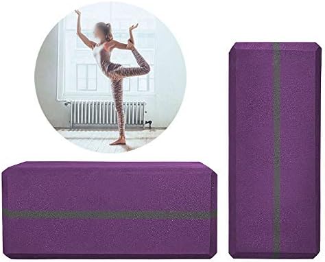 SBCDY Yoga Block Yoga Brick Pilates Fitness Exercise Fitness Yoga Brick EVA Purple High Density Dance Brick Dance Aids
