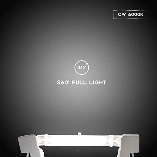 ACXLONG 7-Lighting Pack 118mm 20W R7S LED Bulb 200W Halogen Equivalent, R7S Base - J Type T3 Double Ended Flood Light