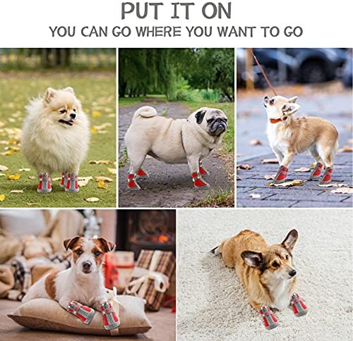 Обувки Кучета Бреатабле Обувки Кучета се Разхождат Обувки Кучета за Малки и Средни Кучета, Обувки Кученце за Топла Въздушна