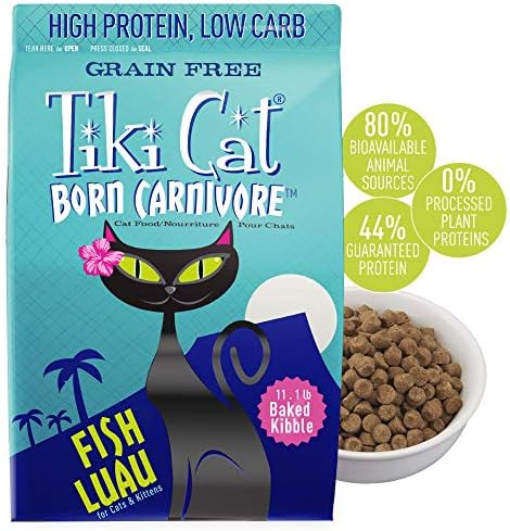 Tiki Cat Born Carnivore Низкоуглеводный Беззерновой Суха храна за котки - Печени с тази риба - Херинга и сьомга