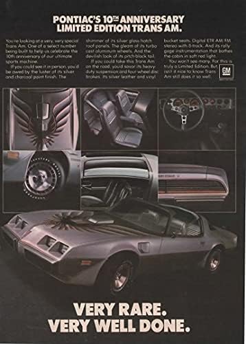 Обява във вестник: 1979 Pontiac Firebird Trans Am, 10th Anniversary Limited Edition,Много рядко. Много добре направено