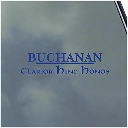 Buchanan Scottish Clan Line Text Vinyl Стикер Decal Family