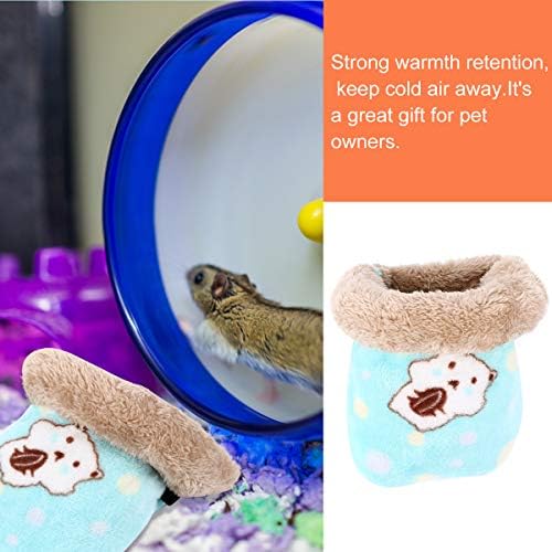 TEHAUX Pet Sleeping Bag Fleece Portable Hamster Winter Bed Пет Cage Accessories - Small Animal Houses