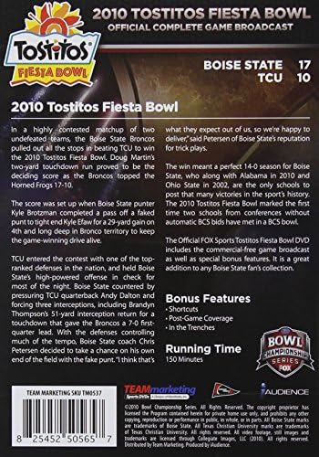 NCAA Boise State Broncos 2010 Fiesta Купата на Шампионската Официален игра на DVD ()
