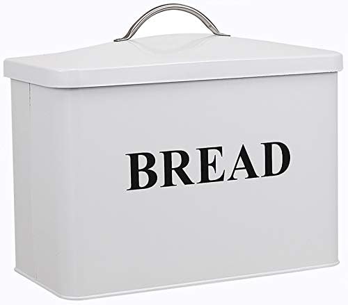 Много голяма компактна вертикална хлебница - побира 2 хляба - Крем е Много голяма хлебница Притежателя хляб - 13(L) x