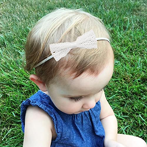 Baby Girls Дантела Headbands Hair Bows Nylon Hairbands for Newborn Бебе Toddlers and kids¡приятелите на Mery Yuer¡